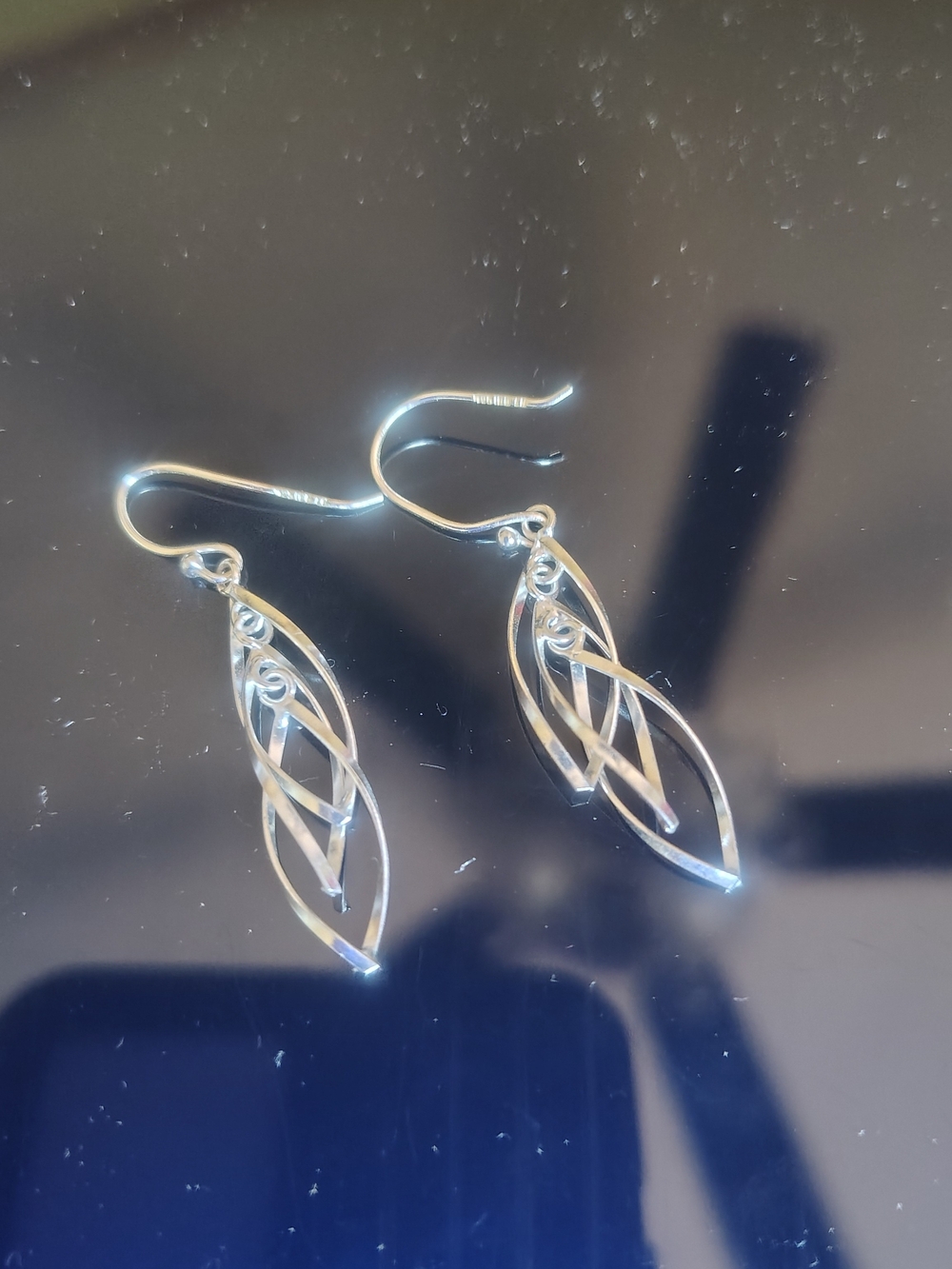 Sterling Silver Twist Drop Earrings - Elegant Silver Women’s Jewelry
